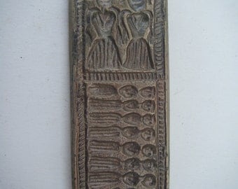Collectible Tribal Pendant Vintage Old Brass Stamp Die Mold Jewellery Metal Smith Tool #1025