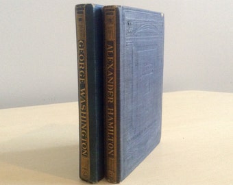 The Beacon Biographies of Eminent Americans - Alexander Hamilton 1901 & George Washington 1910