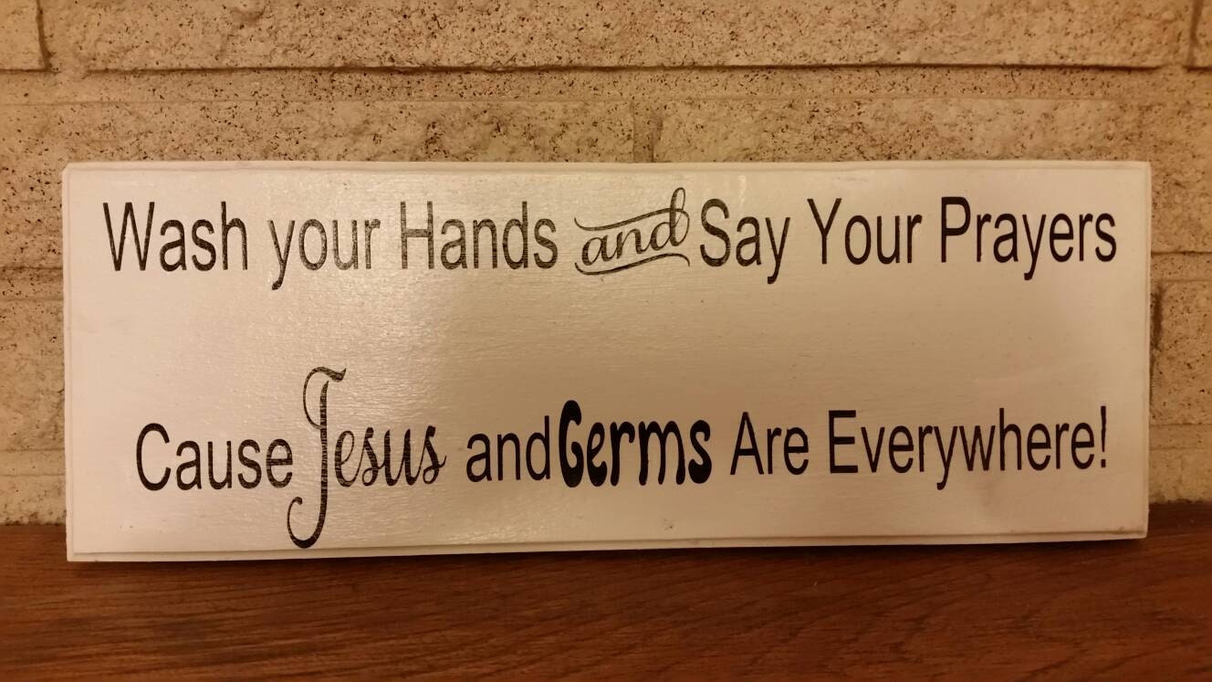 Wash your hands and say your prayers by HeatherAyletteDesign