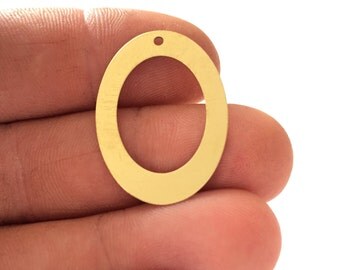 32x23 mm 20 pcs Blanks raw brass charms pendant