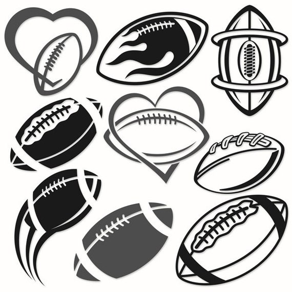 Download Football Cuttable Designs SVG DXF EPS use with Silhouette