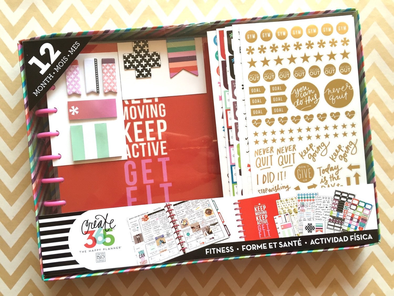 MAMBI Fitness Planner Kit The Happy Planner Fitness Kit