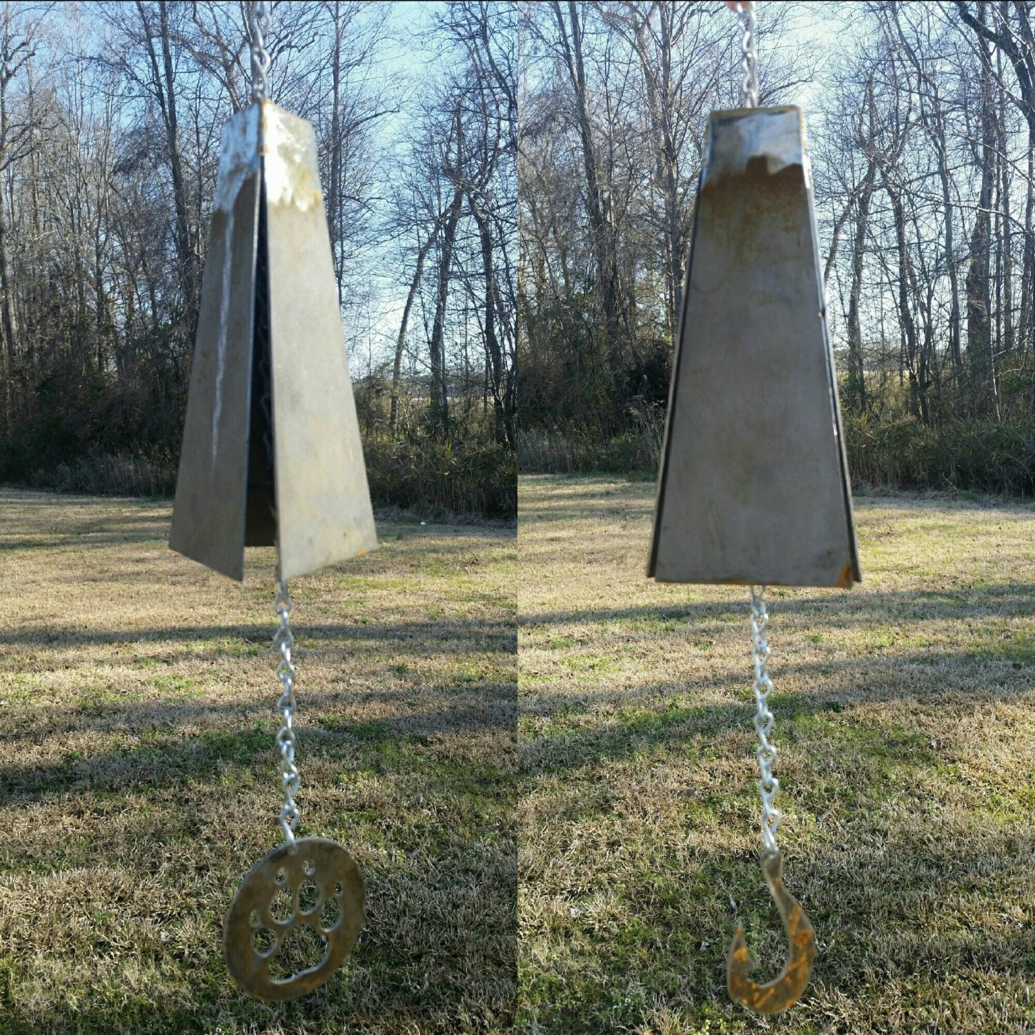 Bouy bell style wind chimes by WooHuskyCreations on Etsy