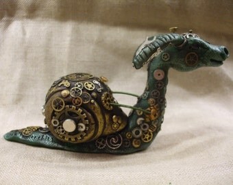 Steampunk Dragonail. OOAK sculpt