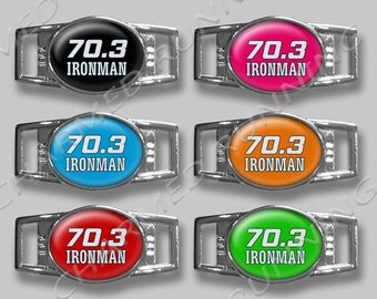 Hand Crafted Ironman Triathlon 70.3 140.6 Running Marathon Runner Shoelace Running Charm