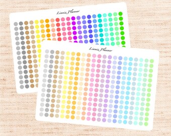 Mini Dots Functional Basics (matte planner stickers, Erin Condren, Happy Planner)
