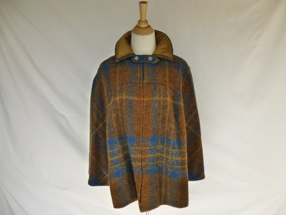 Vintage 60s 70s Sherlock Holmes Tartan Plaid by GlamGarbVintage