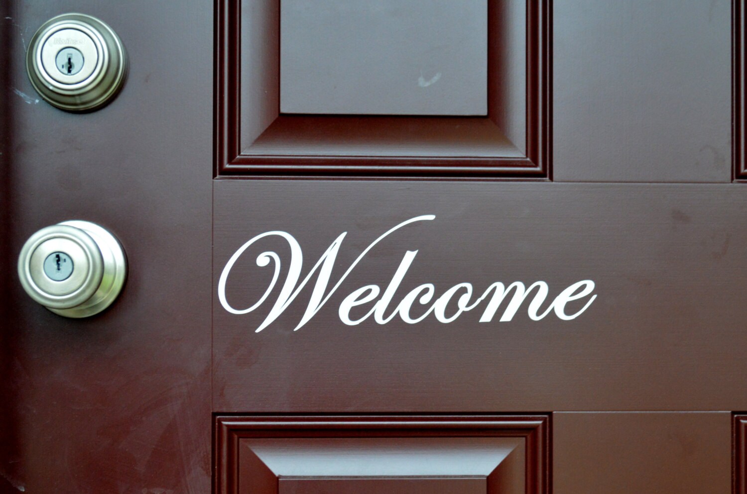 Welcome Sign Vinyl Decal Sticker by MyBooCreations on Etsy