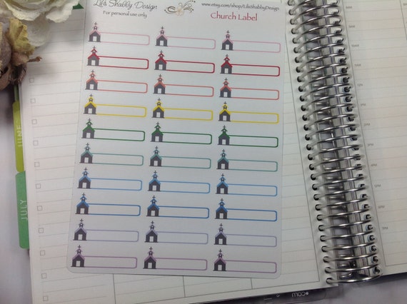 Church labels Church Planner Stickers Stickers ECLP
