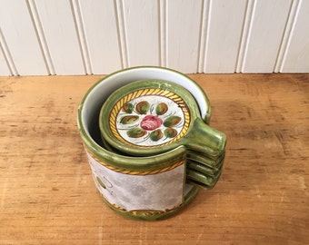 Spoon Rests Set of Spoon rests Vintage spoon rests stackable spoon rest set vintage dining ceramic spoon rests