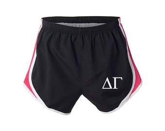 Delta Gamma Shorts, DeeGee Shorts, Delta Gamma Apparel, DG Running Shorts, Delta Gamma velocity shorts, Delta Gamma practice shorts