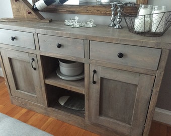 Rustic Side Board Dining Room Buffet