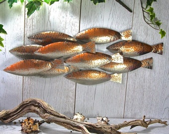 Items similar to Copper Abstract Fish Wall Art FREE SHIPPING on Etsy