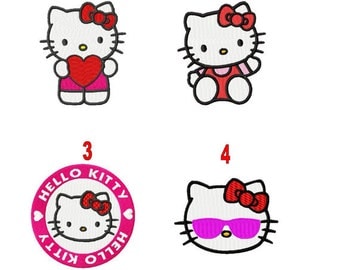 Hello Kitty machine embroidery designs