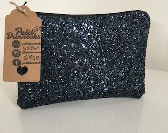 Navy glitter bag, party clutch bag, Navy blue clutch bag, evening clutch bag, wedding clutch bag, prom clutch bag, navy blue evening bag