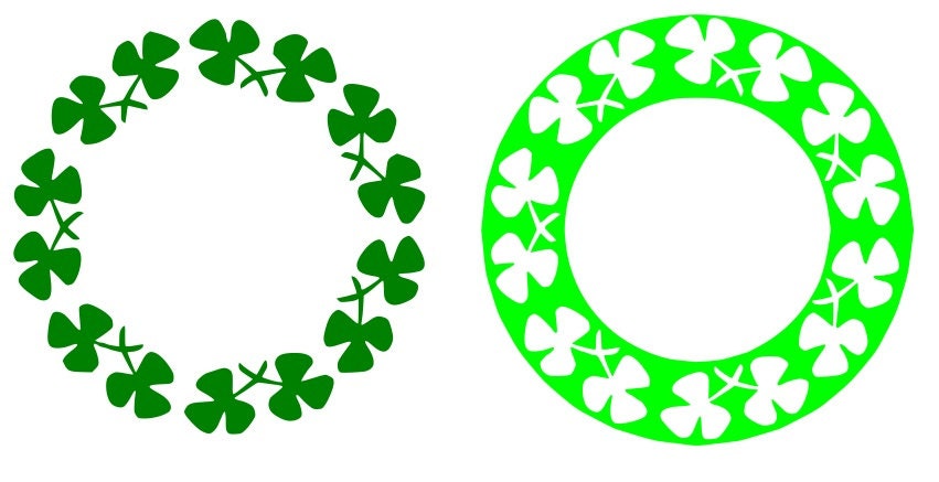 Download Shamrock Monogram Frames//St. Patrick's Day Monogram//SVG