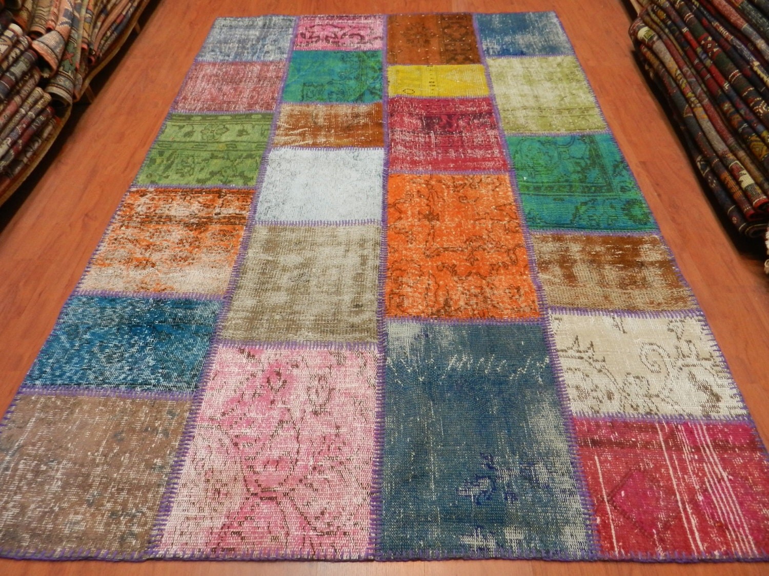 Decorative Over dyed Rug 5'3 x 7'8 Free Shipping by SILKROADRUGS