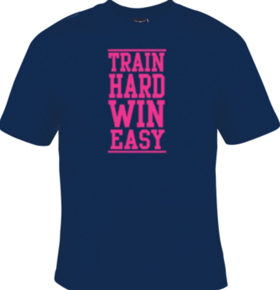 Train Hard Win Easy by Mychristianshirts on Etsy