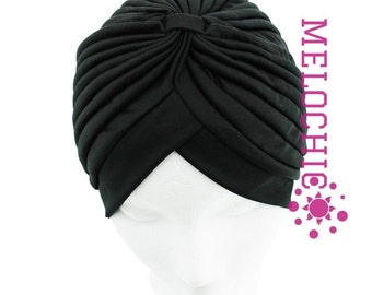 Black Turban Hat, Chemo Hat, Hair Loss Hat, Head Wrap, Women Turban Hat, Fashion Turban Hat, angelofzionTurban Hats, Turban, Hats