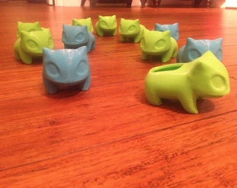 Bulbasaur Planter (LARGER) , Pokemon Planter , Pokemon , Bulbasaur ,3D printed, Cute, Best Christmas Gift, Monster,Geekery, Stocking Stuffer