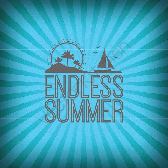 Download Endless Summer Printable Poster Vector Template SVG EPS
