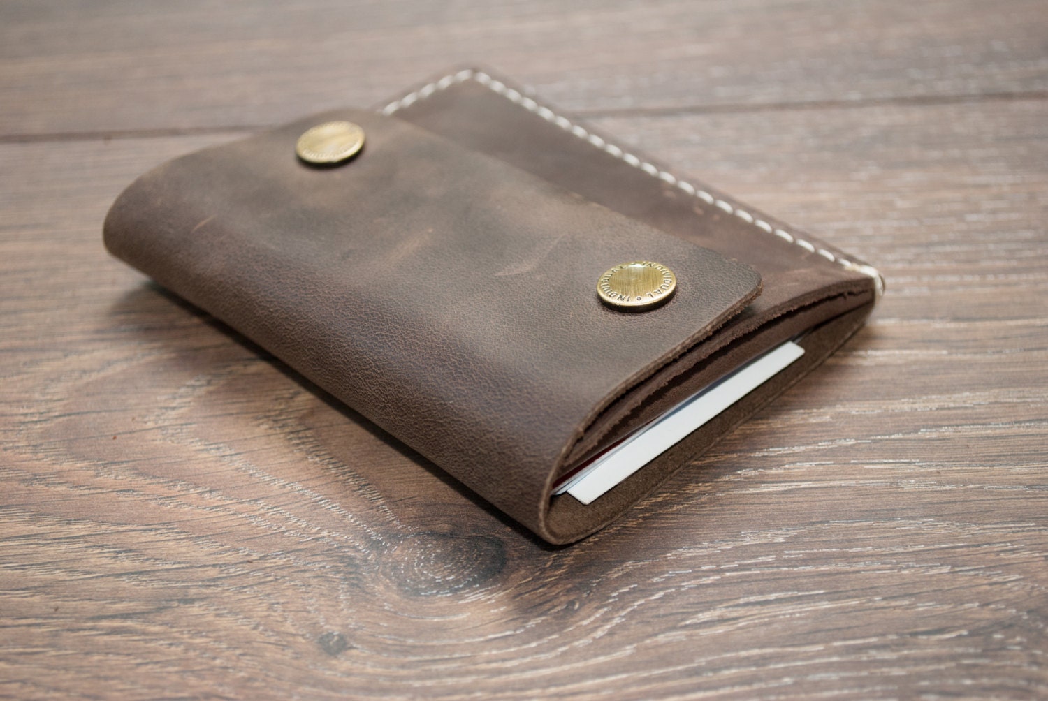 Leather Minimalist Wallet - Men's Wallet - Card Holder - Coin Wallet - Women's Wallet - Original Leather wallet - Personalized Wallet