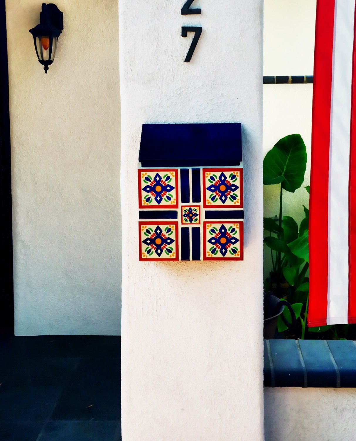 Customized Mexican tile mailbox mexican tile custom