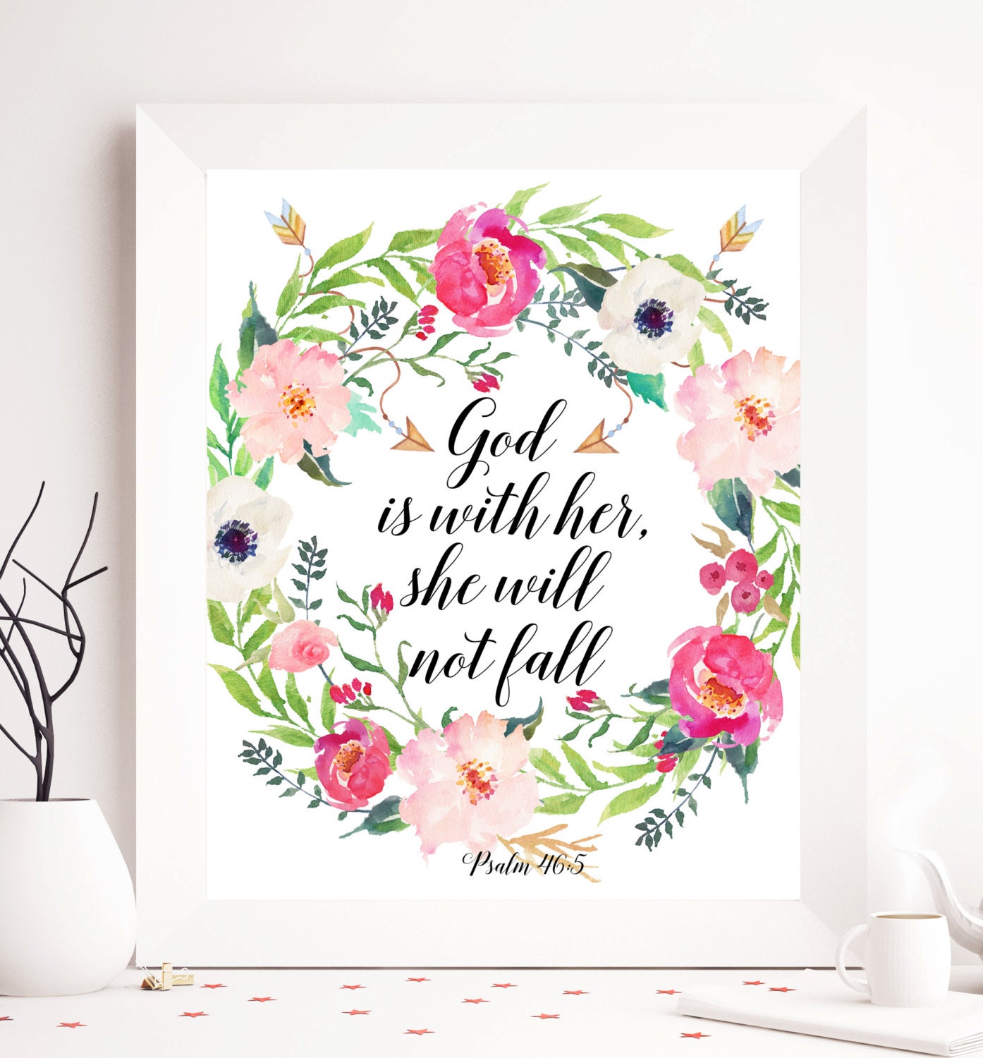 Psalm 46:5 God is with her she will not fall scripture