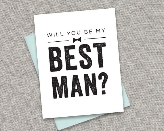 Printable Will you be my Best Man 5 Card Design Bundle