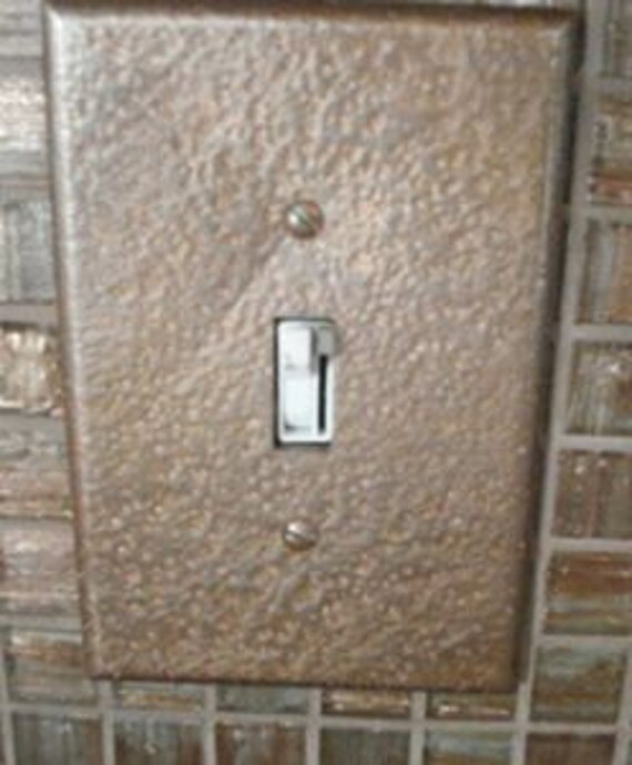 Items similar to hammered paint light switch covers on Etsy