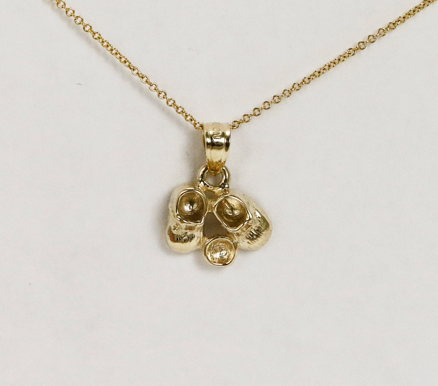 14k Gold Baby Shoe Pendant Small Newborn Baby Shoes Charm for