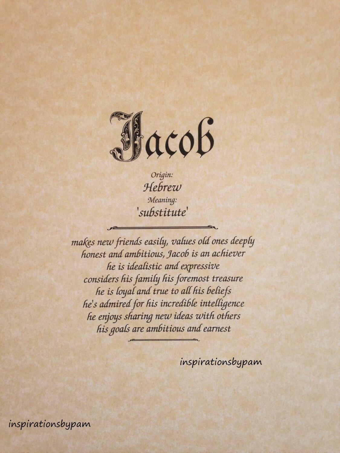 what does the name jacob mean in japanese