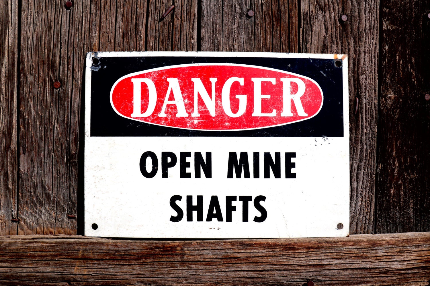 Signs in Mining. Open mined