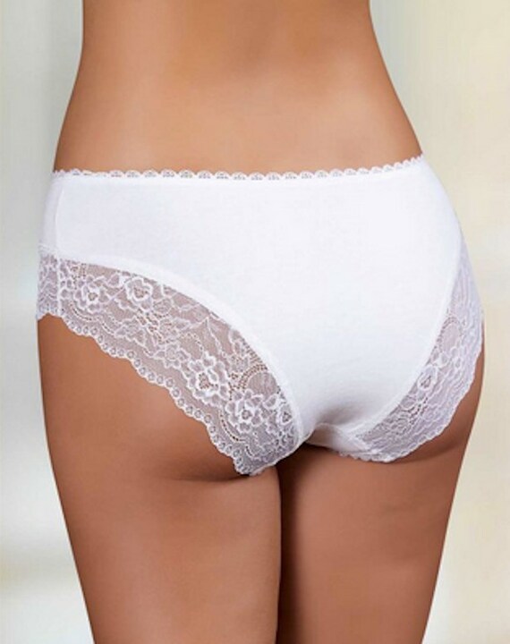 Cotton Panties Lingerie Panties Lace Panties Bridal by HCGFASHION