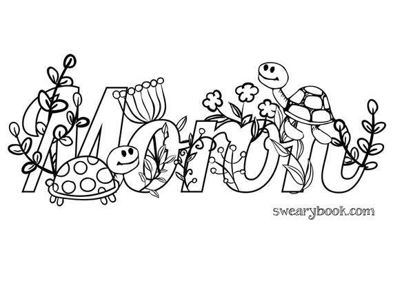 pages from swear words coloring book - photo #4