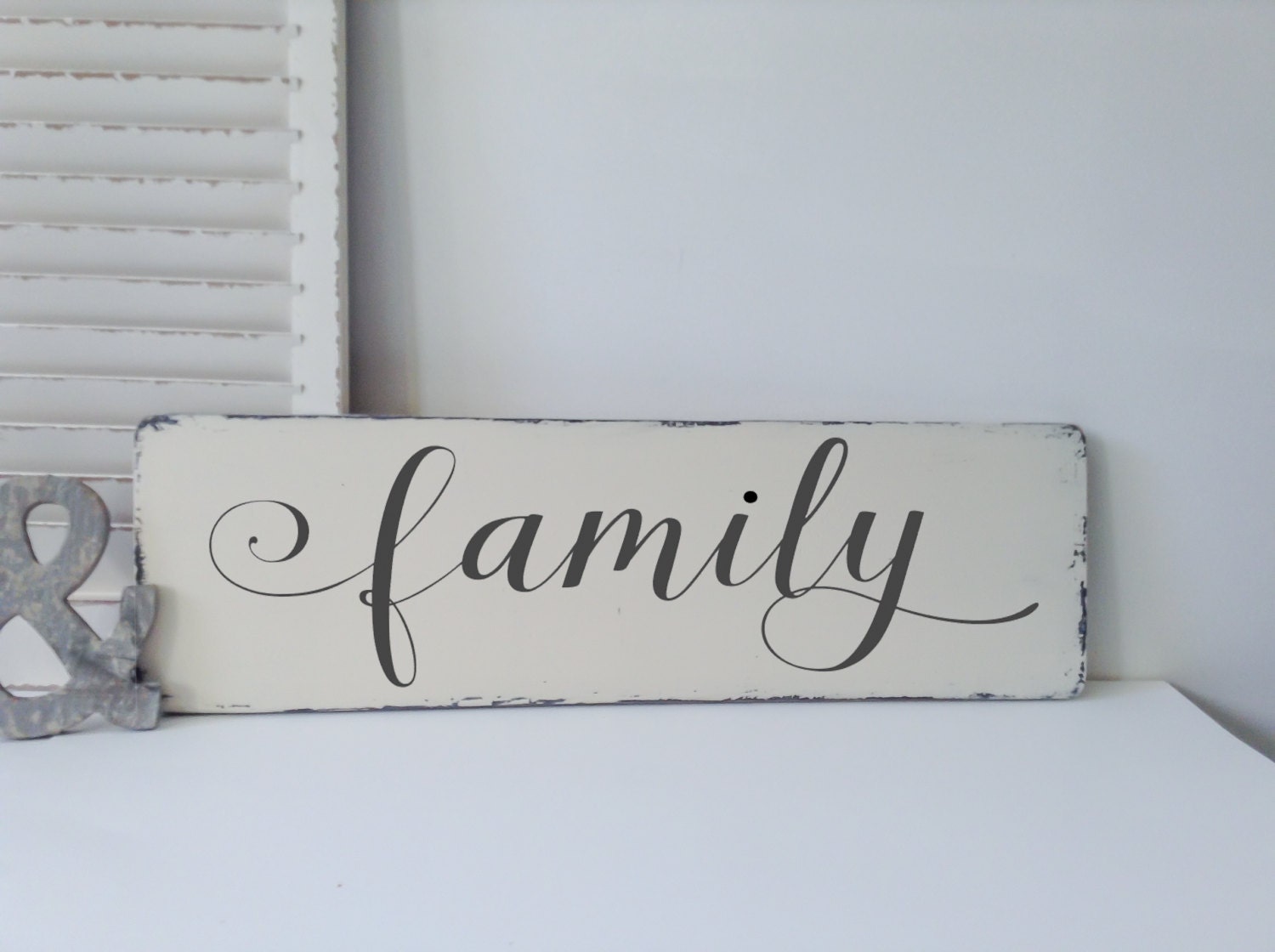 Family Wood Sign Decor Family Sign Rustic Wood Sign