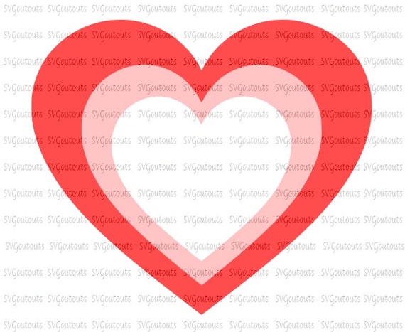 Download Valentine Layered Heart Design, SVG, Eps, Dxf Formats ...