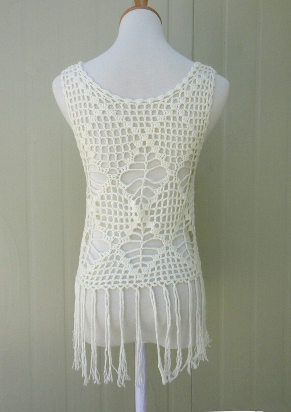 Fringe Crochet Vest