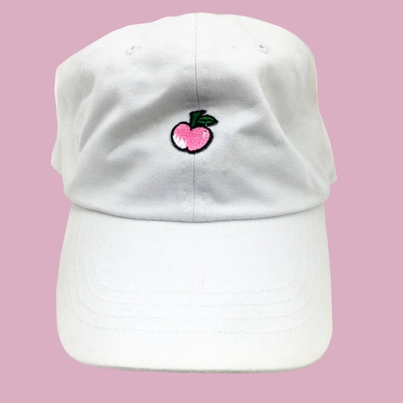 Peach Hat Peach Cap Fruit Hat Fruit Cap Dad Hat by cyberspaceshop