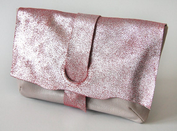 Clutch / evening bag in rosé / light pink by MyBagbyMarinaFurin