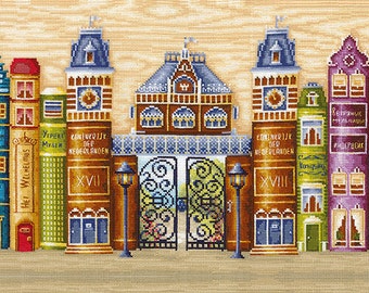 Counted Cross Stitch Kit "Make Your Own Hands" - "Kingdom of books"