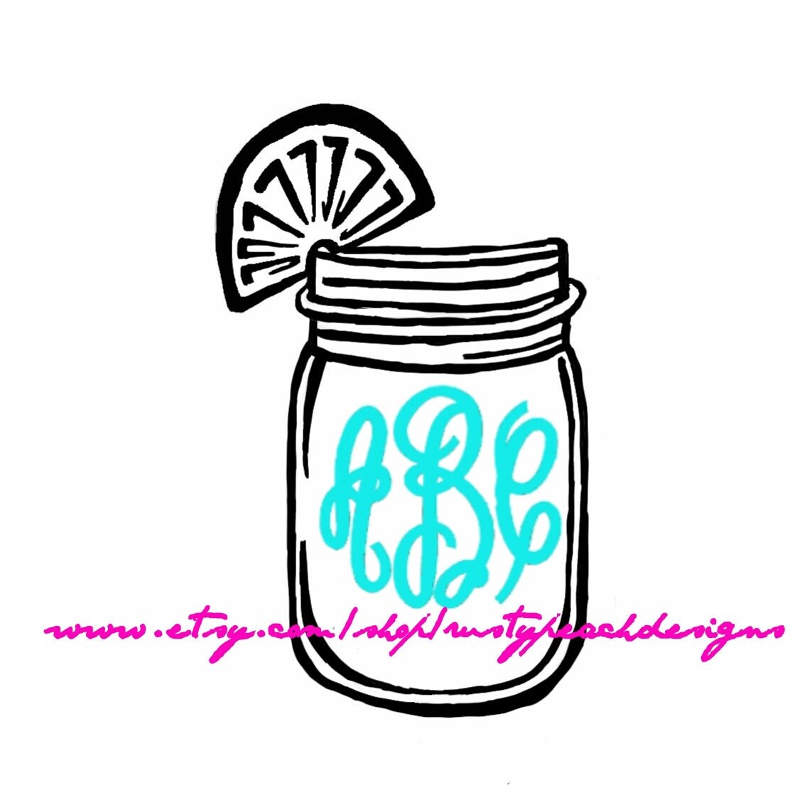 Sweet Tea Vinyl Decal Your Choice of Color Fancy Monogram