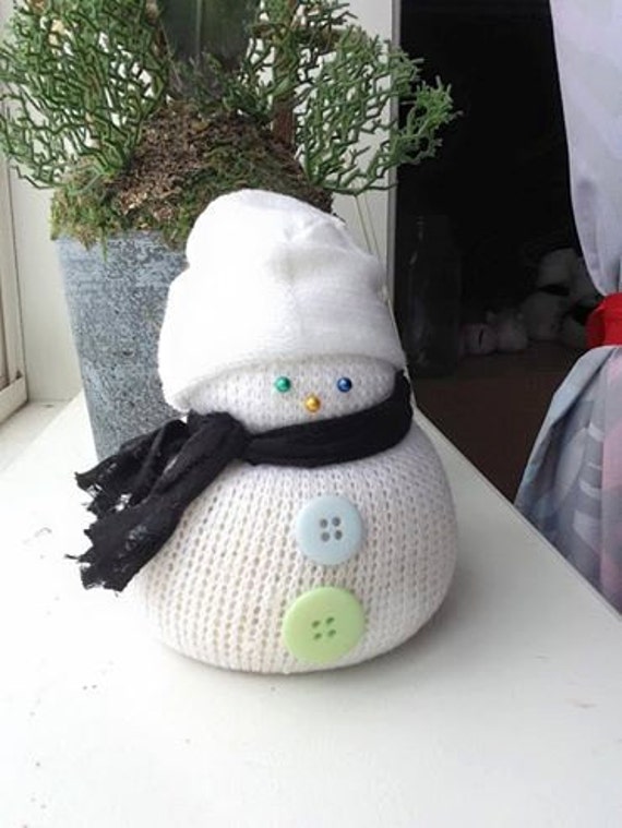 Items similar to Decorative Sock Snowman on Etsy