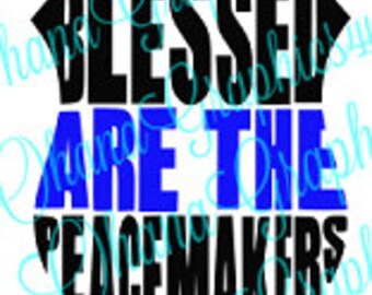Blessed Are The Peacemakers, Police Badge SVG