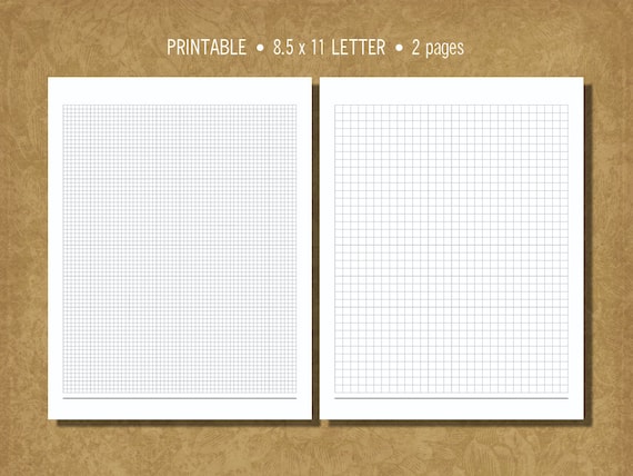 graph paper inserts bullet journal grid by livingwellprintables