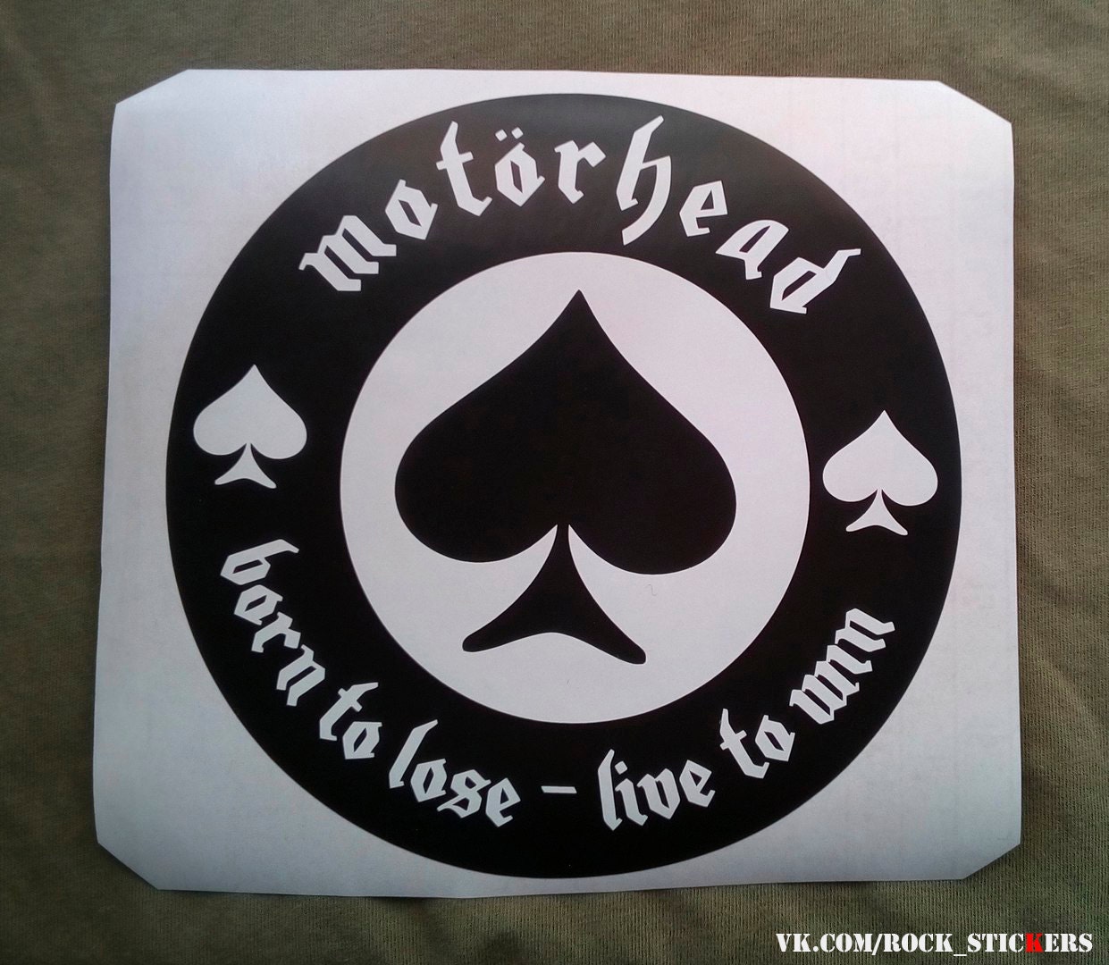 Motörhead Born to lose live to win sticker vinyl decal a car