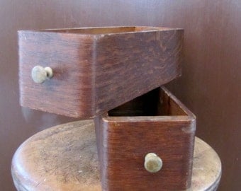 Antique Rustic Wood Drawer, Wood Box, Bin, Display, Shabby Cottage Chic, Industrial, Mid Century Drawer, Recipes drawer