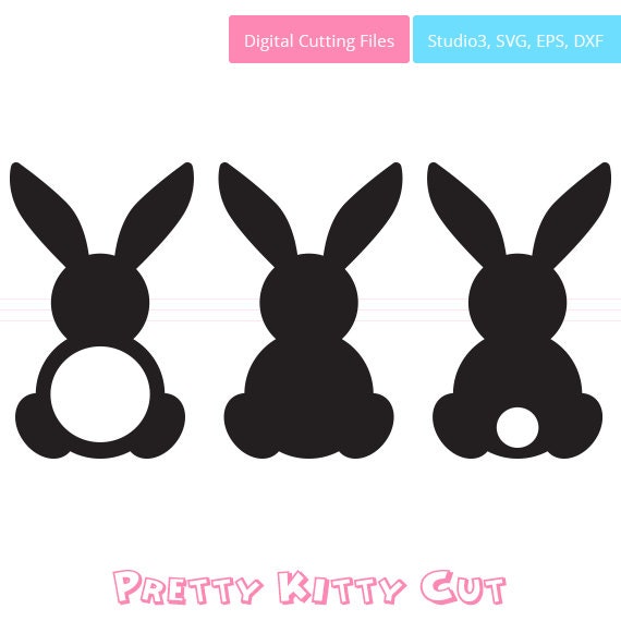 Download Easter Bunny SVG Monogram Frames instant download cut file