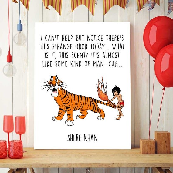 jungle book printable shere khan and mowgli disney quotes