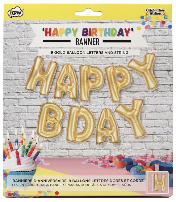 Happy Birthday Large Inflatable Banner by on Etsy